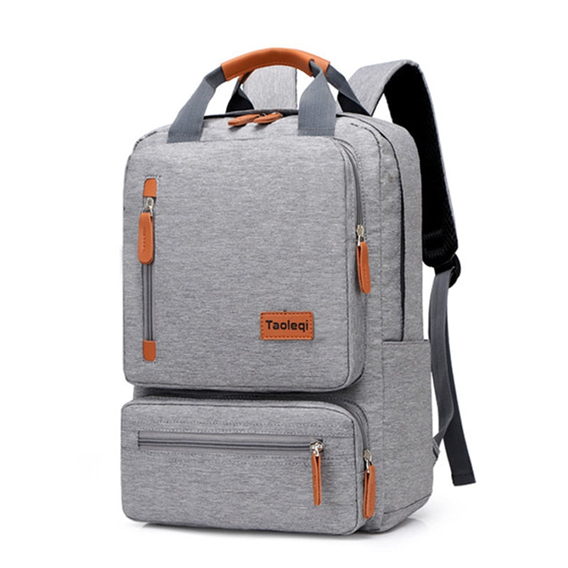 Casual Business Men Computer Backpack Light 15 inch Laptop Bag  Waterproof Oxford cloth Lady Anti-theft Travel Backpack Gray