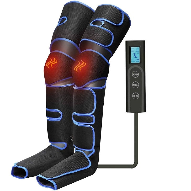 360° Foot air pressure leg massage promotes blood circulation: body massages, muscle relaxation, lymphatic drainage device 2023