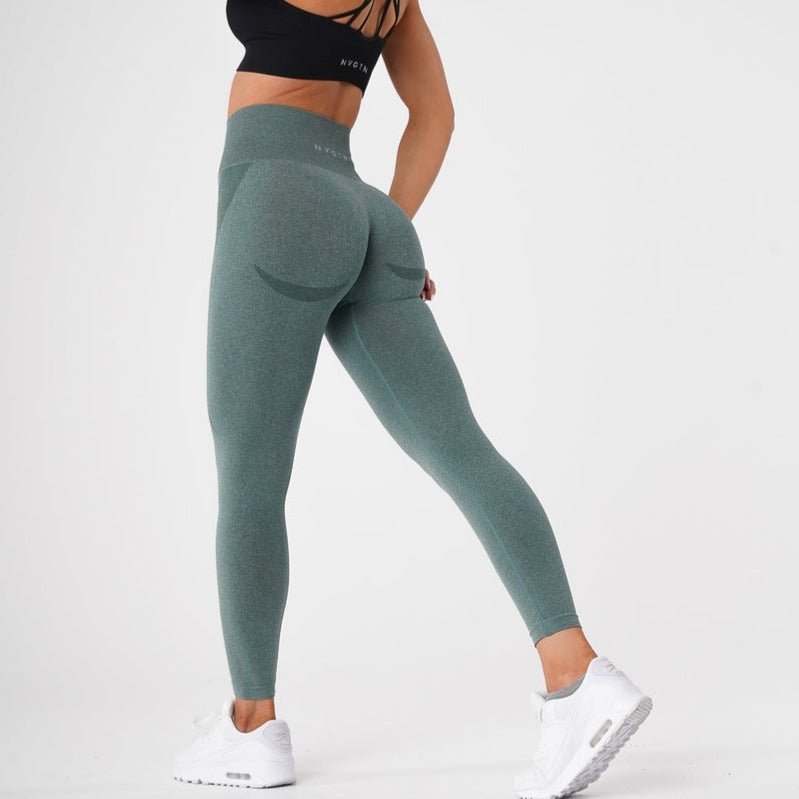 Women's High Waisted Leggings Seamless Yoga Gym Workout Pants Vital Tummy Control